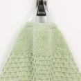 thumbnail image 6 of Superior Playa Zero Twist Cotton Solid Waffle Textured 6 Piece Towel Set, Green, 6 of 7