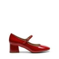 thumbnail image 2 of Women's Mary Jane Block Heel Pumps with Square Toe and Buckle Strap, 2 of 6