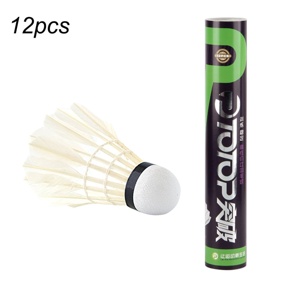 12pcs/set Professional Goose Feather Badminton Competition Gaming