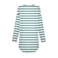 thumbnail image 5 of idosla Womens Long Sleeve Shirts Crewneck Casual Loose Trendy Print T Shirt Tops Basic Tee Fall Top Work Clothes (Mint Green, M), 5 of 5