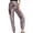 Gray Pants for women, variant on HAPIMO Sweatpants Jogger Party Pants for Women Elastic Waist Solid Shiny Trousers Leisure Relaxed Workout Trendy Clothes Retro Brown L