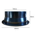 thumbnail image 4 of Duct Connector Hose Connector Air Ventilation Adapter Flange Abs Plastic for 100-250Mm Dia Air Vent Connection Accessories, 4 of 7