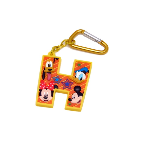 Mickey and Friends Letter H Laser Cut Keychain