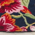 thumbnail image 3 of Safavieh Easy Care Daragh Floral Area Rug, Navy/Red, 6' x 6' Round, 3 of 10