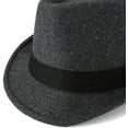 thumbnail image 6 of PIKADINGNIS Trilby Fedoras Panama Jazz Hat Short Brim Bowler Hat for Men/Women, 6 of 6