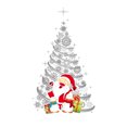 thumbnail image 1 of ziyahi Removable Santa Pattern Wallpaper Christmas Mural Decal Art Wall Door Window Sticker Living Room Decor, 1 of 8