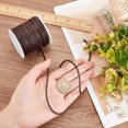 thumbnail image 2 of HAOAN 1Roll 21.9 Yards Genuine Round Leather String Cord 3mm Rope for Saddle Brown Leather String Cord for Making Necklaces Bracelets Braiding Wraps Crafts and Hobby Projects, 2 of 7
