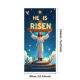 thumbnail image 1 of Easter Celebration He is Risen Cross Banner Background Backdrop Spring Blossoms Dove Eggs Church Decorations Religious Gatherings Spiritual Events, 1 of 4