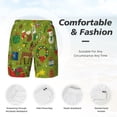 thumbnail image 4 of Kdxio Christmas Print Men'S Swim Trunks With Compression Liner 7 Inch Inseam Quick Dry Swim Shorts, 4 of 7