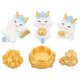 thumbnail image 5 of Adorable Dragon Figurine for Decor Made of Resin with Vivid Cartoon Design Mini Desktop Decor 6 pcs, 5 of 5