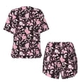 thumbnail image 5 of Qekee Daisies Flowers Women's Pajama Set Short Sleeve Sleepwear Summer Home Wear with Pockets Soft Short Sleeve Shirt - Daisies Flowers, 5 of 9