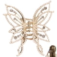 thumbnail image 2 of Pince à Mâchoires Papillon en Strass, Pince à Cheveux, Pince à Griffes, Outil de Coiffure pour Femmes, 2 of 8