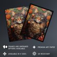 thumbnail image 3 of Norwegian Forest Cat Floral Painting Detailed Animal Portrait With Spring Garden Flower Blooms Large Wall Art Poster Print Thick Paper 18X24 Inch, 3 of 5