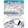 thumbnail image 4 of Purple Gradient Leaf Sun Shade Sail 8' x 10', Rustic Eucalyptus Leaves Farm Plants Rectangle Outdoor Sunshade Canopy, Waterproof UV Block Patio Covers for Garden Yard Beach, 4 of 9