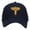 Navy, variant on Original Medical Caduceus Embroidered Cotton Cap - Navy OSFM