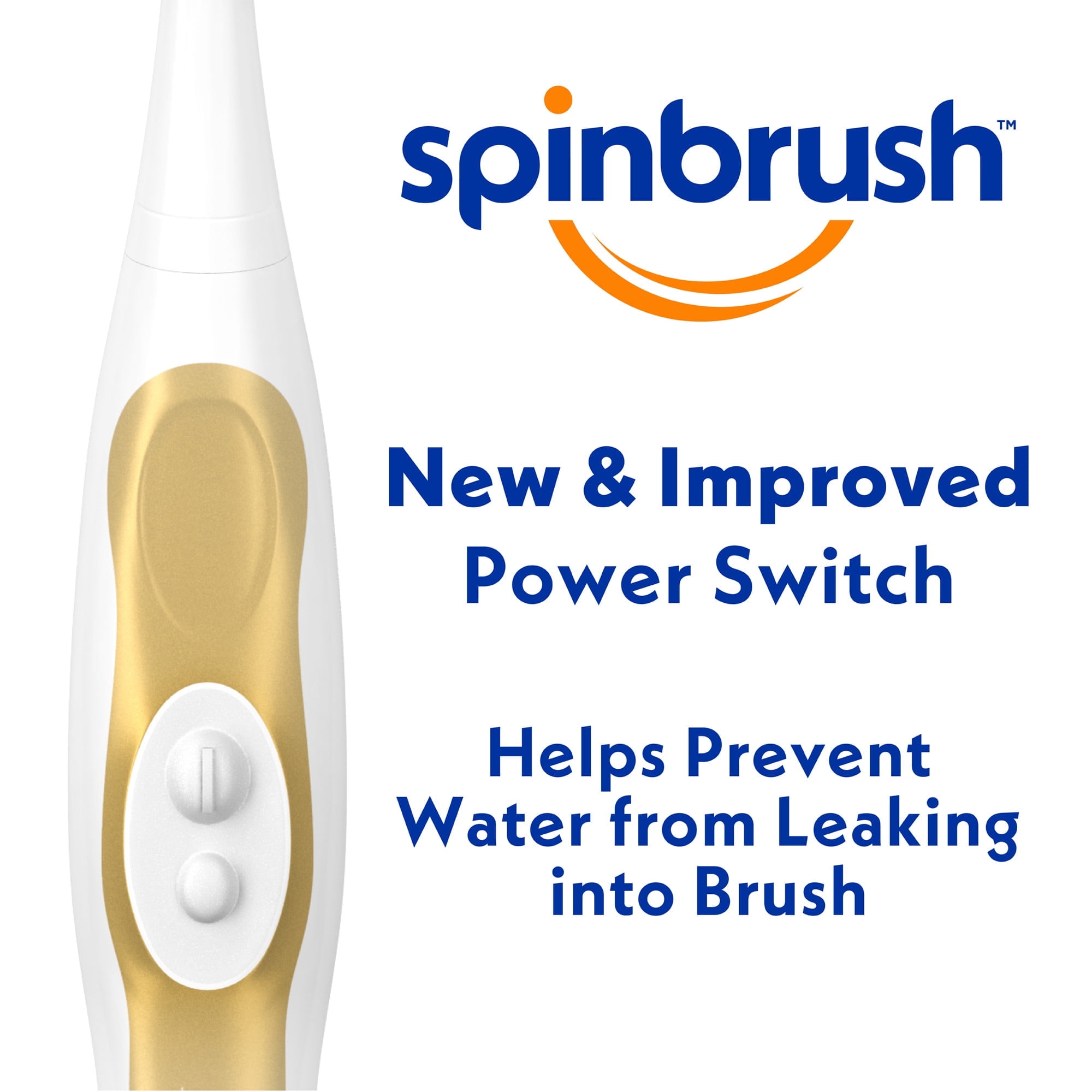 ARM & HAMMER Spinbrush PRO+ Deep Clean Battery-Operated Toothbrush – Spinbrush Battery Powered Toothbrush Removes 100% More Plaque- Soft Bristles -Batteries Included