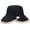 Black, variant on CoCopeaunts Summer Bucket Hat Women Bow Tie Irregular Brim Outdoor Beach Fisherman Hat UV Proof Sun Protection Bucket Cap