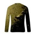 thumbnail image 3 of gbyLJF Men's Base Layer Shirt Gradient Printed Round Neck Pullover Tops Lightweight Casual Long Sleeve Sweatshirt, 3 of 5
