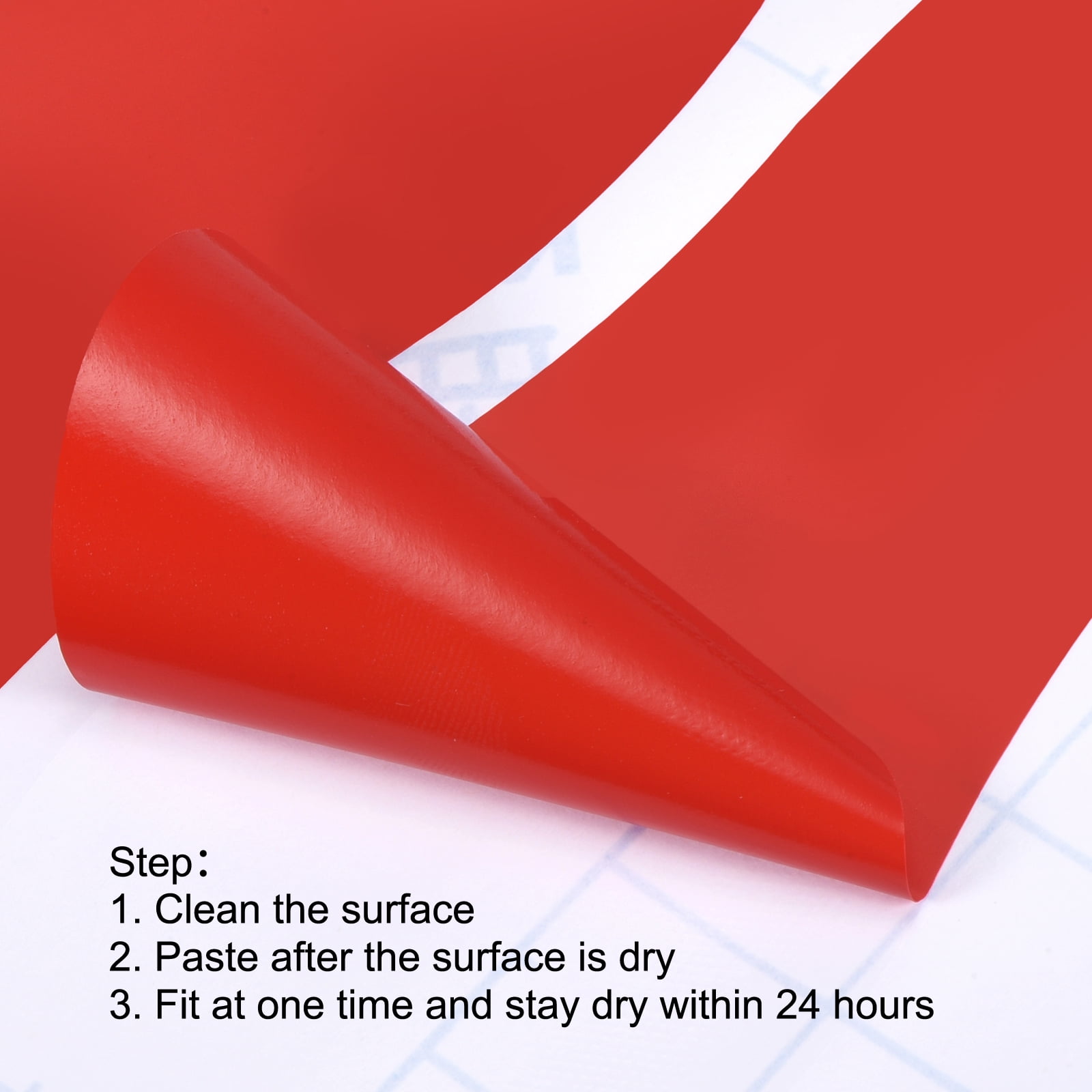 Unique Bargains Durable Footprint Sticker Shoes Floor Decal Sign Red 6x2"