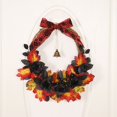 thumbnail image 2 of HUASHENG Halloween Garlands With Glow And Non Glow Maple Leaves Artificial Black Roses And Ribbons For Indoor/outdoor Home Decorations, 2 of 8