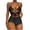 Black, variant on Sngxgn Women's High Waisted Bikini Sets Two Piece Swimsuits High Cut Bathing Suits(Green,L)