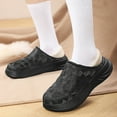 thumbnail image 2 of Yindaity Womens Bedroom Slippers Women's Shearling Genuine Suede Slippers, Memory Foam Australian Sheepskin Waterproof Indoor Outdoor House Shoes with Rubber Sole(BK1,15.99), 2 of 9