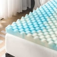 thumbnail image 6 of Best Price Mattress 3-inch Egg Crate Swirl Gel AeroBreeze Cooling Air Flow Memory Foam Topper, Queen, 6 of 10