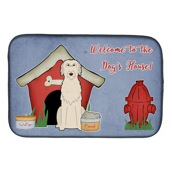 Dog House Collection Irish Wolfhound Dish Drying Mat