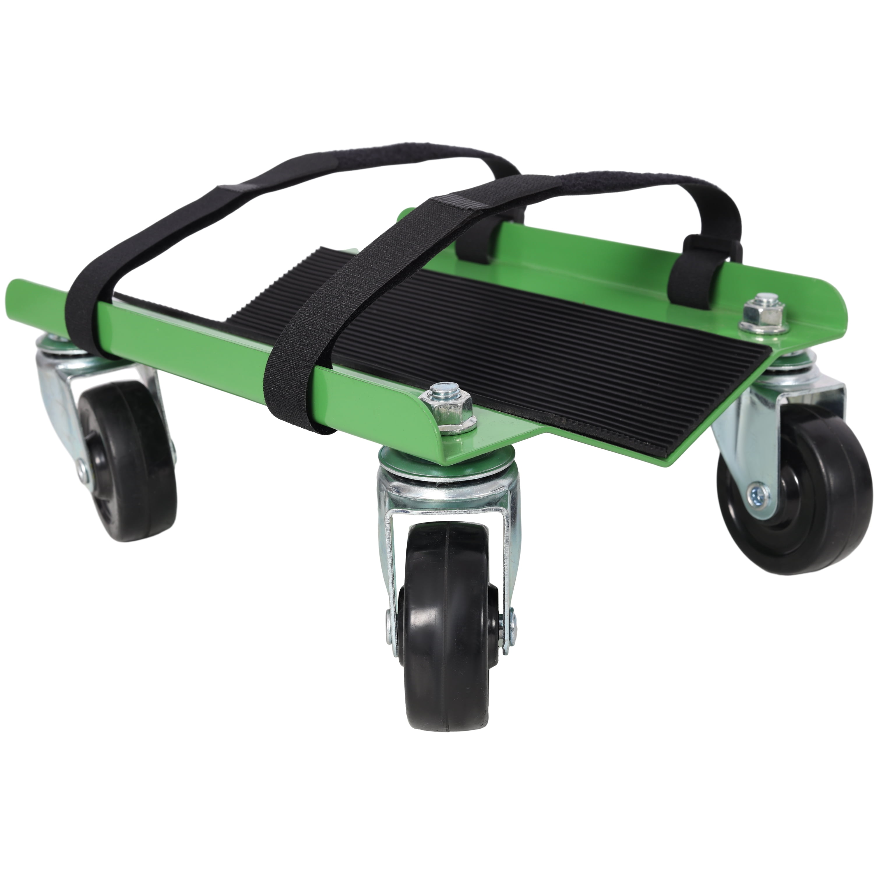 Heavy-Duty Steel V-Slide Dolly, 1500 lbs Capacity Moving Dolly with Anti-Slip Pads, 2.5 Inch Swivel Casters, Rust-Proof Powder Coating for Industrial Commercial Use