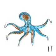Octopus Wall Hook, Space Saving Cast Iron Octopus Wall Hook  For Bathroom For Bedroom For Balcony For Kitchen