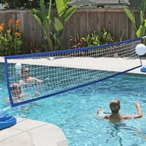 LiUMX Portable Pool Volleyball Net Set | Water Volleyball Kit for Beach & Backyard | Includes Adjustable Net & Carry Pouch | 15ft x 3ft Size