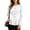 White, variant on Women's Button Down Cardigan Round Neck Long Sleeve Ribbed Knit Slim Fit Peplum A-Line Casual Elegant Soft Cozy Sweater Fall Winter Tops White
