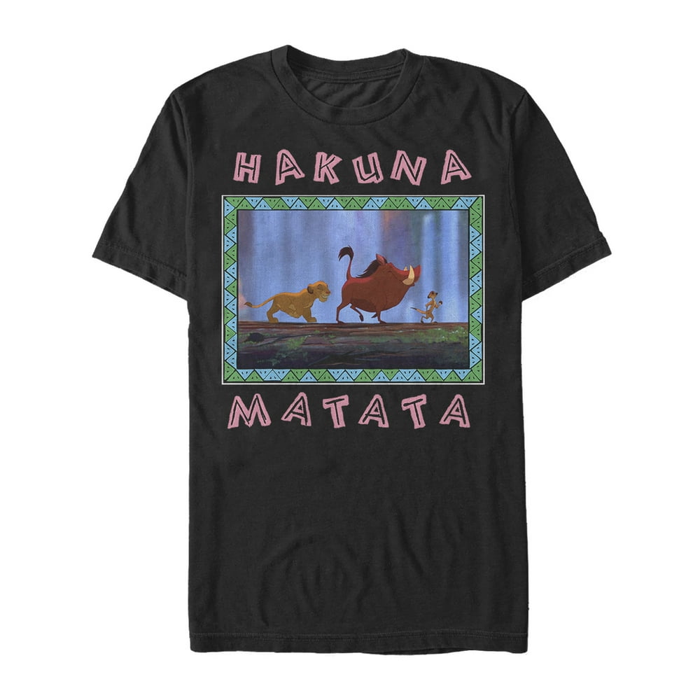 The Lion King Men s Lion King Waterfall Hakuna Matata T Shirt Walmart Walmart