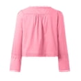 thumbnail image 5 of EDFBUYKRS Womens Long Sleeve Shirts, Casual Crewneck Tunic Tops for Womens Fall, Basic Tees for Women Loose Fit S, 5 of 5