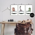 thumbnail image 3 of Stupell Fun Dinosaurs Bathroom Tubs Animals & Insects Painting Wall Plaque Unframed Art Print Wall Art, Set of 3, 3 of 7