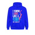 thumbnail image 3 of Sudadera con capucha para mujer, con la frase "Sé que buceo como una chica, trato de mantener el ritmo", sudadera con capucha para mujer, sudadera con capucha, sudadera con capucha de moda y fitness,, 3 of 5