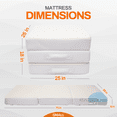 thumbnail image 3 of Cheer Collection Tri-fold 4" Folding Mattress with 1" Gel Infused Memory Foam - 75" x 25" (Single), 3 of 5
