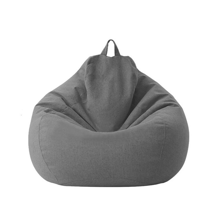 Large Small Lazy Sofas Cover Chairs without Filler Linen Cloth