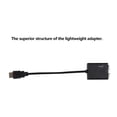 thumbnail image 1 of Adopter Converter, 1080P Lightweight Black  To VGA Cable Portable 3.5mm Audio Cable  for Daily Life, 1 of 8