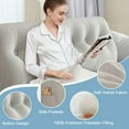 thumbnail image 3 of TOPCHANCES Large Bed Wedge Pillow, Headboard Triangular Backrest Reading Pillow with a Side Pocket(Light Grey, 79 x 7.8 x 20 inch), 3 of 7
