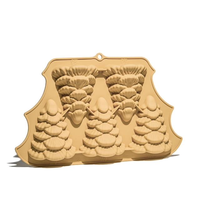 Puntoco Liquidación de suministros de cocina Navidad Gran tamaño Horneado navideño para mini pasteles Jabón Chocolate Dulces y velas Con árbol de Navidad Forma de muñeco de nieve de Papá Noel