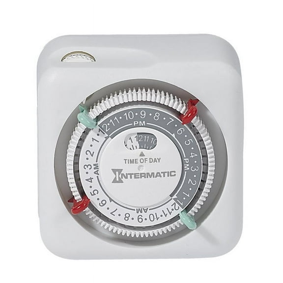 Intermatic TN111K 15 A Indoor Plug-In Lamp and Appliance Timer