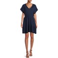 thumbnail image 2 of Time and Tru Women's Sleeveless Knee Length Surplus Dress, 2 of 5