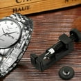 thumbnail image 5 of Kit de reparación de herramientas de banda de reloj de caza con pasador de enlace de pulsera de reloj para relojeros con 3 pines adicionales - Negro, 5 of 5