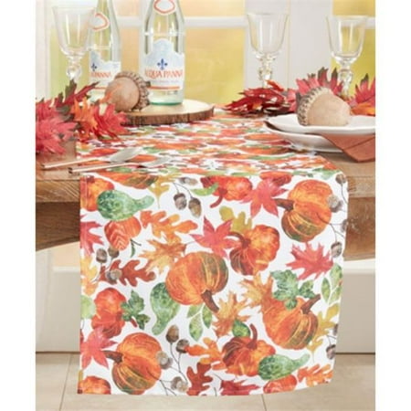 

Saro Lifestyle 3321.M16120B 16 x 120 in. Pumpkin Foliage Table Runner Multi Color