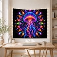 thumbnail image 5 of Moon Stars Bioluminescent with Jellyfish Bell Dome Shaped, Mystical Fantasy for Space Lovers, Galaxy Room Decor, Mother'S Day Gift, Tapestry Wall Hanging for Bedroom and Dorm, 5 of 7