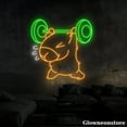 thumbnail image 4 of Glowneon Capybara Lifting Neon Sign, Capybara Weightlifting Led Sign, Gymer Room Decor, Fitness Gym, 4 of 5