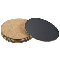 Unique Bargains Cork Plant Mat Round Plastic Absorbent Waterproof Coaster Pads Brown 6"
