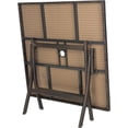 thumbnail image 3 of SAFAVIEH Samana Outdoor Patio Square Rattan Folding Table, Brown, 3 of 4