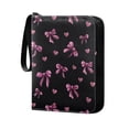thumbnail image 4 of ALAZA Pink Purple Bows Trading Card Binder 4 Pocket Cards Collection Album 400 Folder Holder, 4 of 6